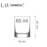 Pahar de shot Rotterdam, 65ml, LAV