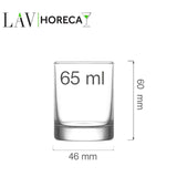 Pahar de shot Rotterdam, 65ml, LAV
