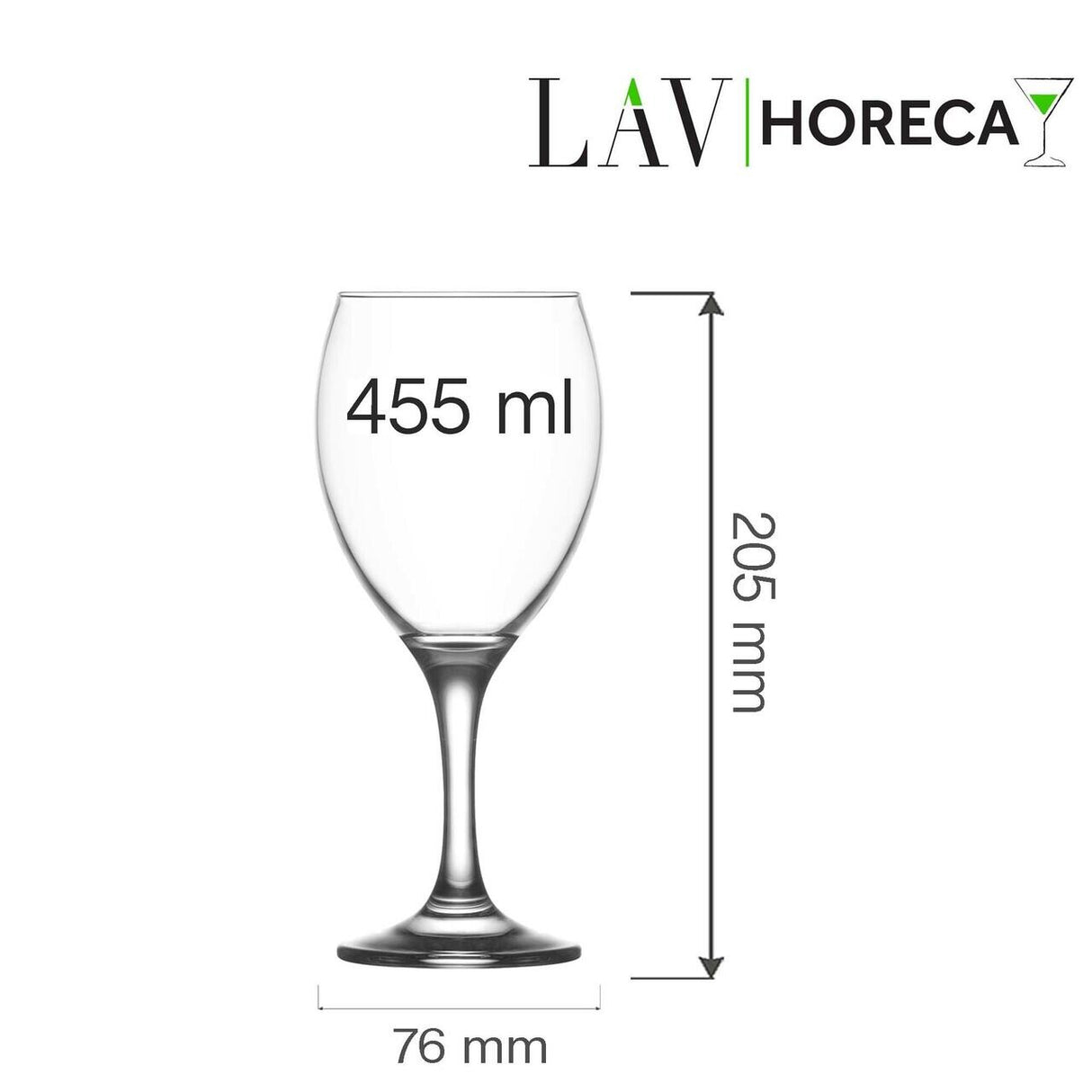 Pahar de vin Aspen 455 ml, LAV