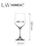 Pahar de vin Valencia 480 ml, LAV