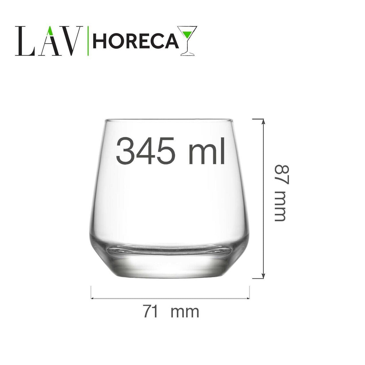 Pahar de whisky Lyon 345ml, LAV