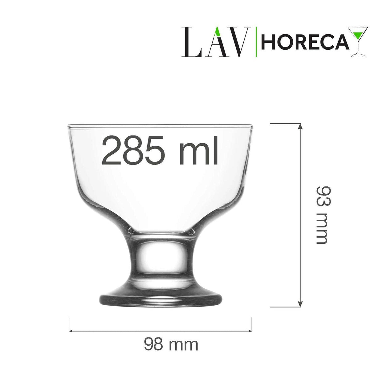 Pahar desert Santiago 285 ml, LAV