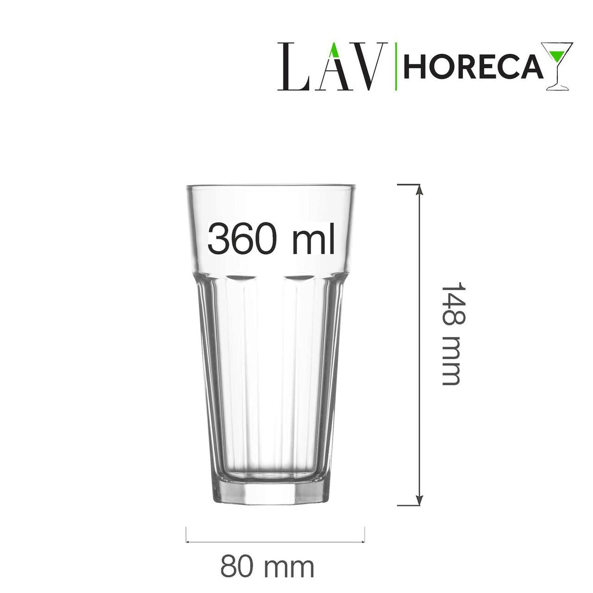 Pahar inalt Amsterdam 360 ml, LAV