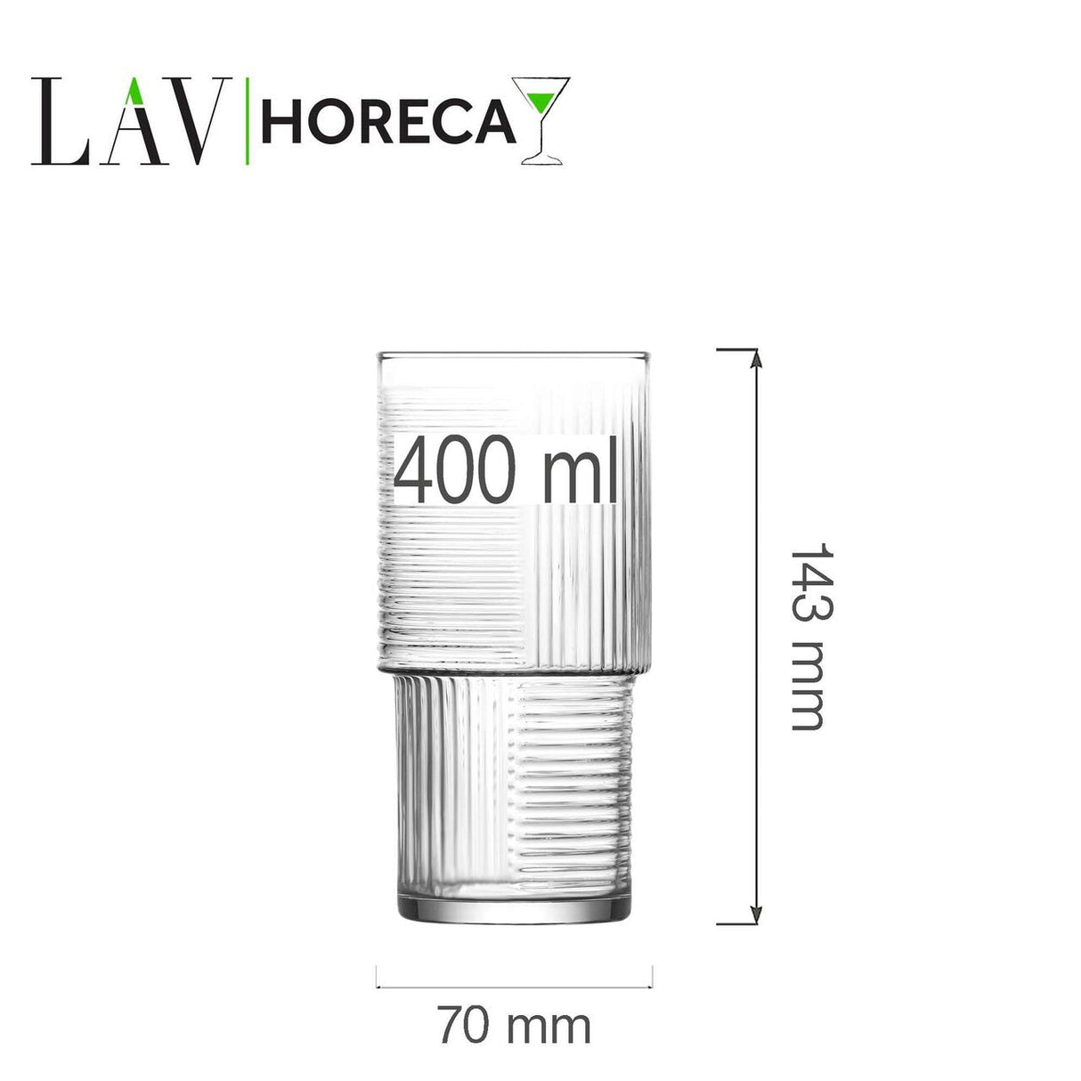 Pahar inalt Istanbul, 400 ml, LAV