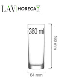 Pahar inalt Rotterdam 360 ml, LAV