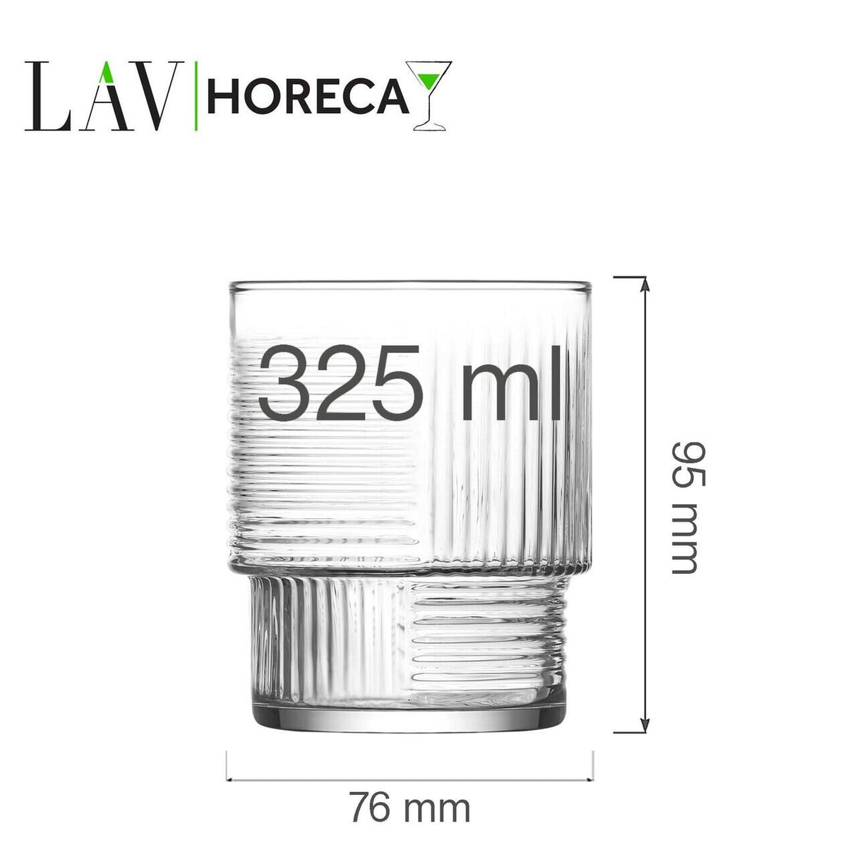 Pahar Istanbul low, 325 ml, LAV