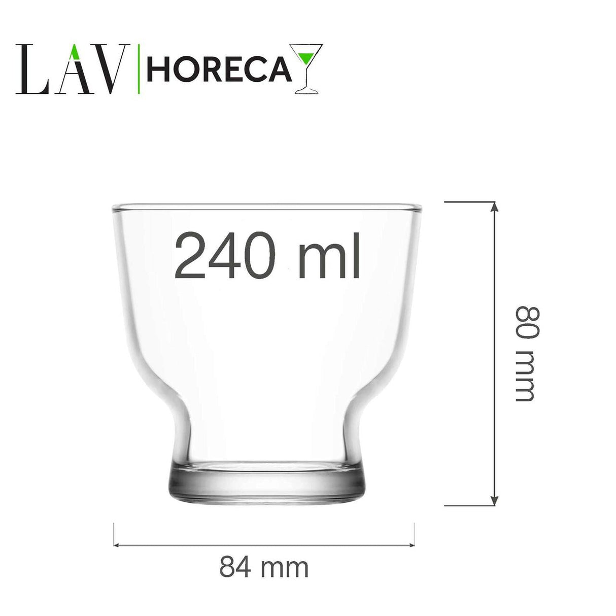 Pahar Palermo 240 ml, LAV