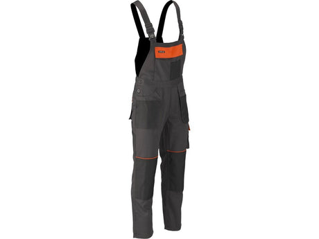 PANTALONI DE LUCRU CU PIEPTAR, ANDESITE, MARIMEA M Yato YT - 80913 - Pantaloni de lucuru cu pieptar, rezistent Yato - scule electrice si unelte profesionale - BricoMart