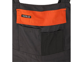 PANTALONI DE LUCRU CU PIEPTAR, ANDESITE, MARIMEA XL Yato YT - 80916 - Pantaloni de lucuru cu pieptar, rezistent Yato - scule electrice si unelte profesionale - BricoMart