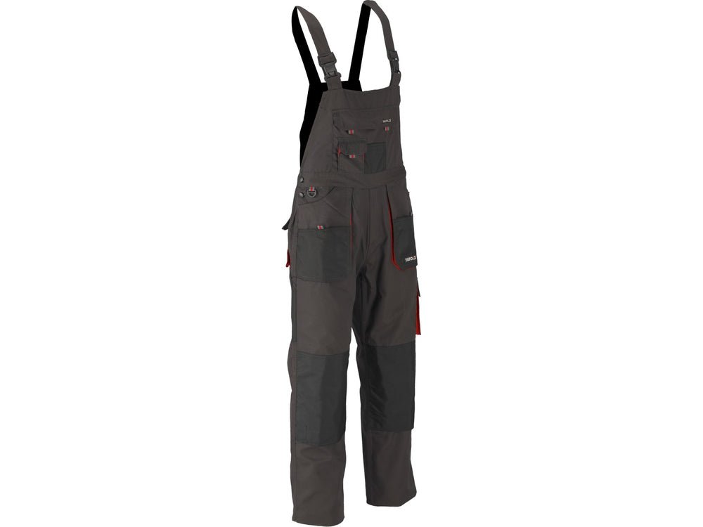 PANTALONI DE LUCRU CU PIEPTAR, BASALT, MARIMEA L Yato YT - 80154 - Pantaloni de lucuru cu pieptar, 267 g, rezistent Yato - scule electrice si unelte profesionale - BricoMart