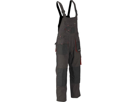 PANTALONI DE LUCRU CU PIEPTAR, BASALT, MARIMEA L/XL Yato YT - 80155 - Pantaloni de lucuru cu pieptar, 267 g, rezistent Yato - scule electrice si unelte profesionale - BricoMart