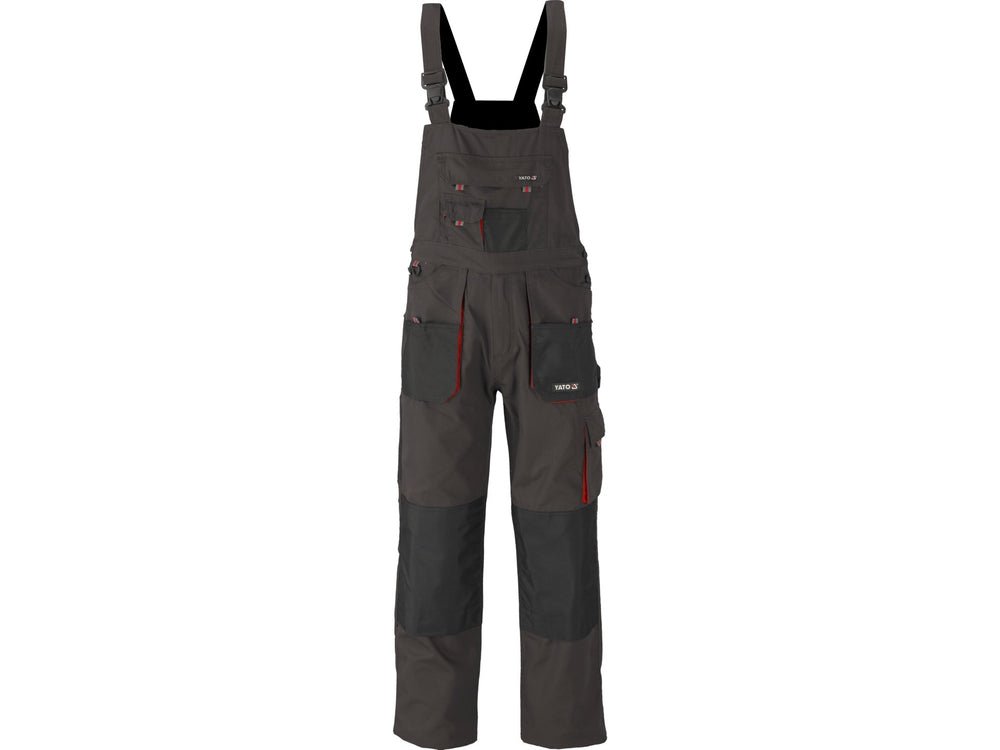 PANTALONI DE LUCRU CU PIEPTAR, BASALT, MARIMEA M Yato YT - 80153 - Pantaloni de lucuru cu pieptar, 267 g, rezistent Yato - scule electrice si unelte profesionale - BricoMart