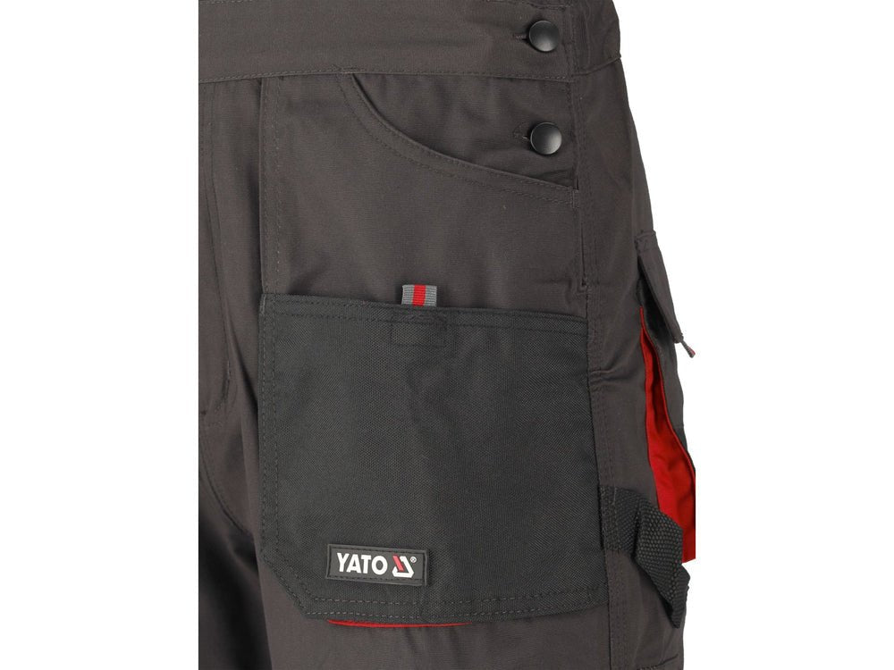 PANTALONI DE LUCRU CU PIEPTAR, BASALT, MARIMEA M Yato YT - 80153 - Pantaloni de lucuru cu pieptar, 267 g, rezistent Yato - scule electrice si unelte profesionale - BricoMart