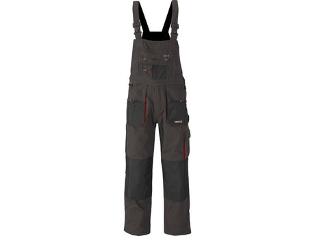 PANTALONI DE LUCRU CU PIEPTAR, BASALT, MARIMEA XL Yato YT - 80156 - Pantaloni de lucuru cu pieptar, 267 g, rezistent Yato - scule electrice si unelte profesionale - BricoMart