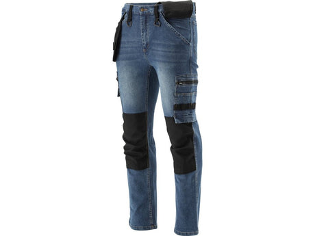 PANTALONI DE LUCRU, JEANS, CU ELASTAN, MARIMEA 2XL Yato YT - 79055 - 325 g, rezistent Yato - scule electrice si unelte profesionale - BricoMart