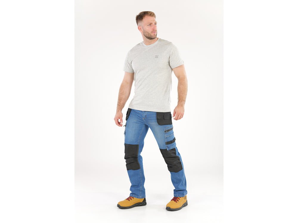 PANTALONI DE LUCRU, JEANS, CU ELASTAN, MARIMEA XL Yato YT - 79054 - 325 g, rezistent Yato - scule electrice si unelte profesionale - BricoMart