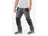 PANTALONI DE LUCRU, JEANS GRI, CU ELASTAN, MARIMEA S Yato YT - 79060 - 325 g, rezistent Yato - scule electrice si unelte profesionale - BricoMart