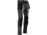 PANTALONI DE LUCRU, JEANS GRI, CU ELASTAN, MARIMEA S Yato YT - 79060 - 325 g, rezistent Yato - scule electrice si unelte profesionale - BricoMart
