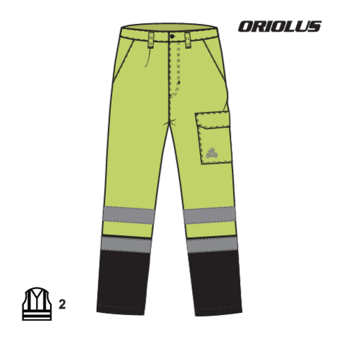 Pantaloni reflectorizanti oriolus YATO YT-79372, L - imagine 9
