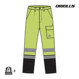 Pantaloni reflectorizanti oriolus YATO YT-79373, XL - imagine 9
