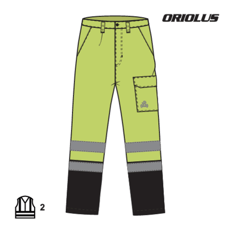 Pantaloni reflectorizanti oriolus YATO YT-79375, 3XL - imagine 9