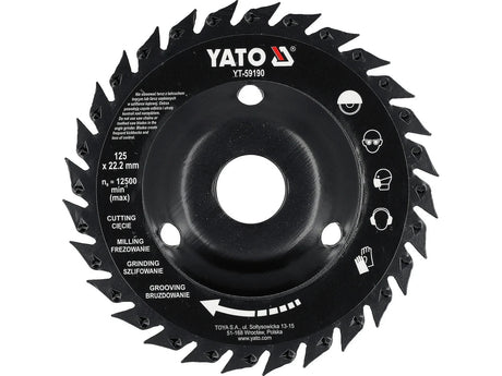 PANZA RASPEL PENTRU LEMN 125MM Yato YT - 59190 Yato - scule electrice si unelte profesionale - BricoMart