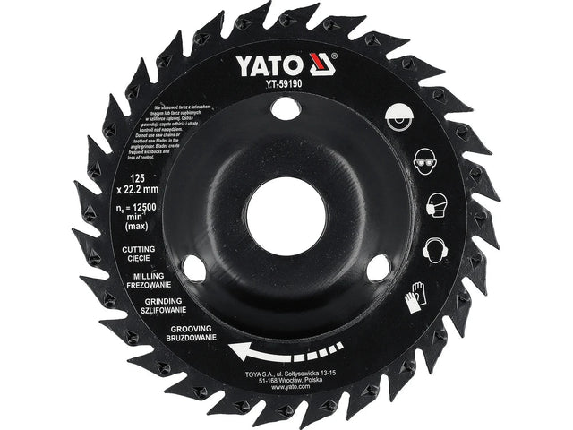 PANZA RASPEL PENTRU LEMN 125MM Yato YT - 59190 Yato - scule electrice si unelte profesionale - BricoMart