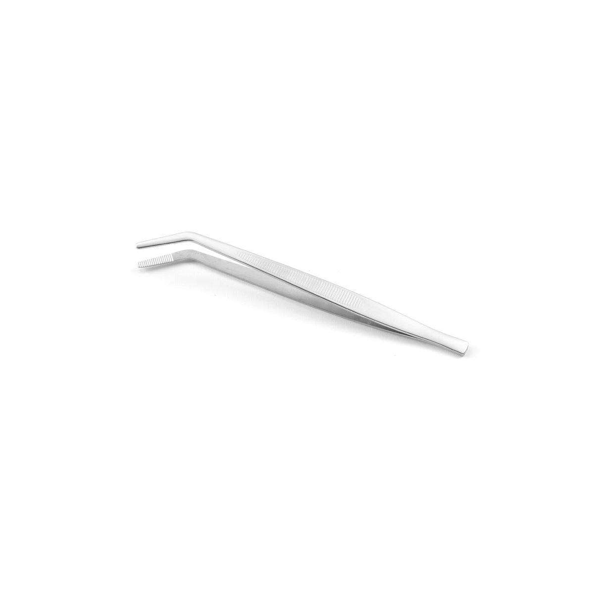 Penseta cu varf curbat, (L)160 mm, inox, pentru decorare / peste / manevrare alimente fierbinti, Hendi