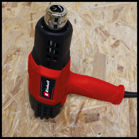 Pistol cu aer cald Einhell TE - HA 2000 E, 2.000 W, 3 setari de temperatura 50 - 550°, comutator de debit de aer, setare rece, inclusiv accesorii extinse pentru duze Einhell - scule electrice si unelte profesionale - BricoMart