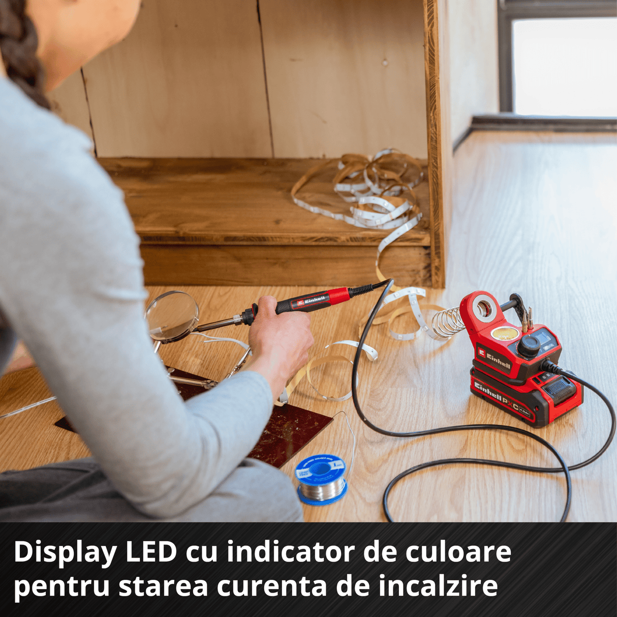 Pistol de lipit fara cablu Einhell TE - SI 18/480 Li E - Solo BricoMart - scule electrice si unelte profesionale - BricoMart