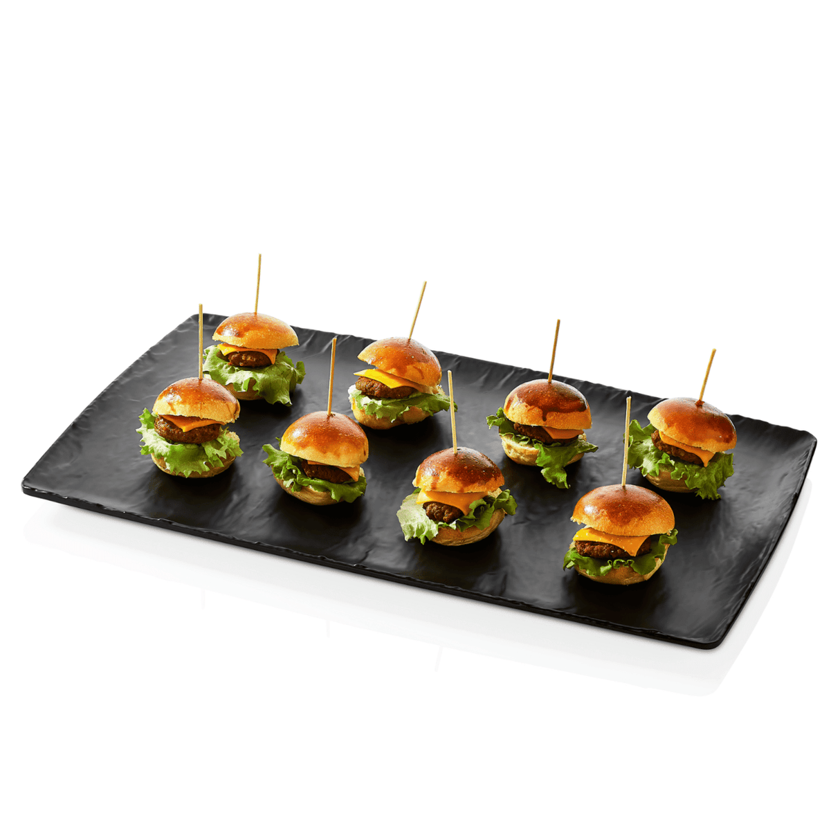 Platou din melamină Rock, negru, GN 1/3, 176x325mm Fine Dine