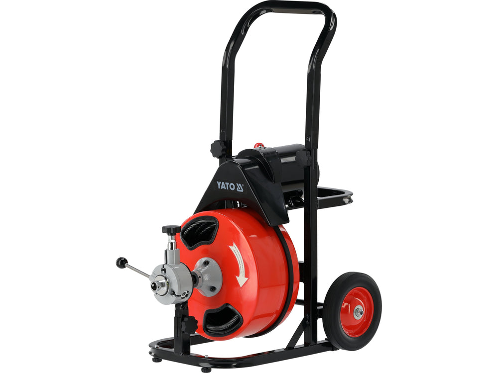 Aparat electric pentru desfundat țevi YATO YT-25055, vedere laterală