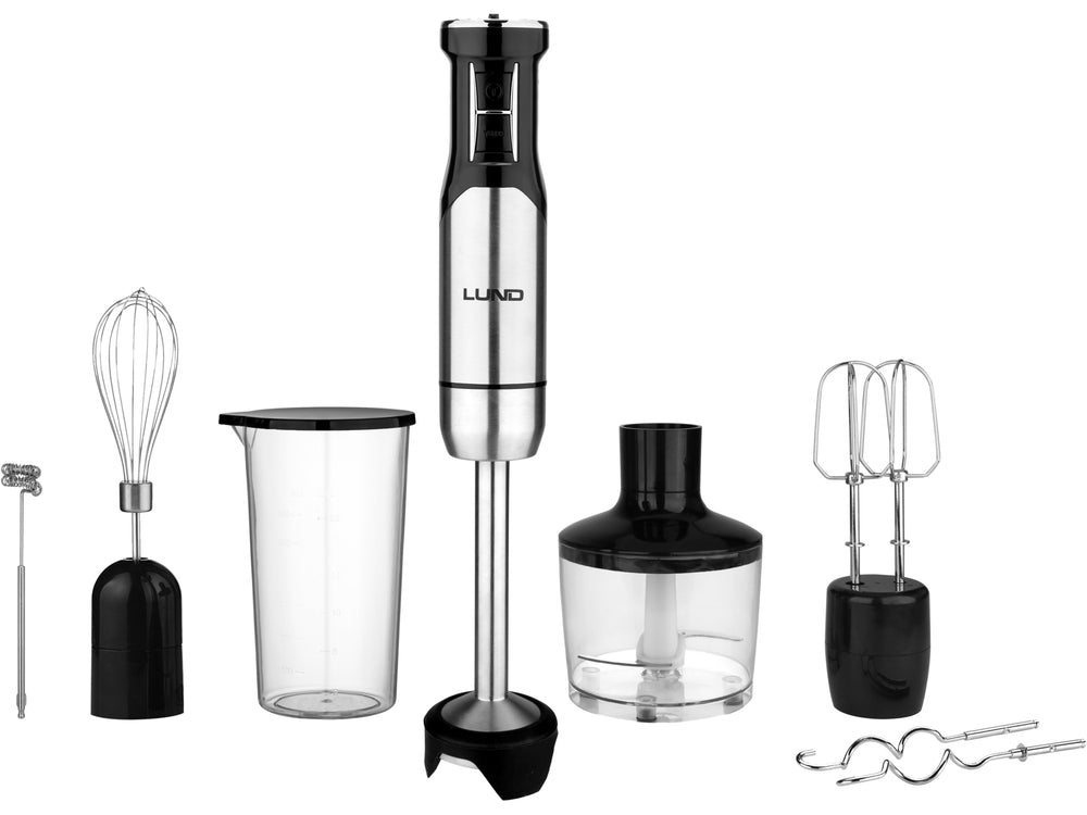 BLENDER DE MÂNĂ  Lund 67693 , 1000W 6 ÎN 1  , 1000 W , 12 viteze , turbo