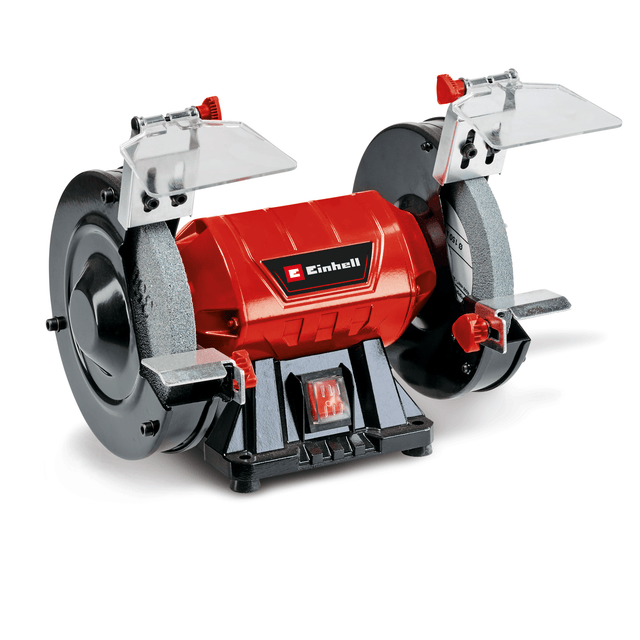 Polizor de banc cu disc dublu Einhell TC - BG 150 (150 W, pentru reparatii minore si majore, ajustari de forma si slefuire/rectificare initiala, disc de slefuit/rectificare grosier si fin K36/K60 Einhell - scule electrice si unelte profesionale - BricoMart