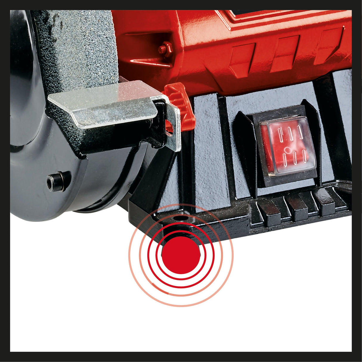 Polizor de banc cu disc dublu Einhell TC - BG 150 (150 W, pentru reparatii minore si majore, ajustari de forma si slefuire/rectificare initiala, disc de slefuit/rectificare grosier si fin K36/K60 Einhell - scule electrice si unelte profesionale - BricoMart