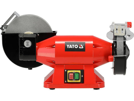 Polizor de banc pentru utilizare umedă/uscată YATO YT - 822112 , 520W, 150x32mm , 2980, 130 min YATO - scule electrice si unelte profesionale - BricoMart