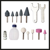 Polizor pneumatic cu stift Einhell TC - PP 220, instrument pneumatic pentru slefuire, lustruire, gravare si debavurare, incl. 10 pietre de slefuit, sticla de ulei goala, geanta de transport si depozitare Einhell - scule electrice si unelte profesionale - BricoMart