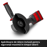 Polizor unghiular pe acumulator Einhell Professional TP - AG 18/125 CE Q Li Power X - Change, 18 V, 900 W, Ø 125 mm, adancime de taiere 33 mm, motor fara perii, electronica de viteza continua, fara disc de taiere sau acumulator Einhell - scule electrice si unelte profesionale - BricoMart