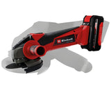 Polizor unghiular pe acumulator Einhell TC - AG 18/115 Li Kit Power X - Change , 18 V, diametru disc 115 mm, adancime de taiere 28 mm, pornire lina, fara disc de taiere, incl. acumulator 4,0 Ah si dispozitiv de incarcare Einhell - scule electrice si unelte profesionale - BricoMart