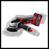 Polizor unghiular pe acumulator Einhell TE - AG 18/115 Li Kit Power X - Change , 18 V, diametru disc 115 mm, adancime de taiere 28 mm, incl. disc de taiere, acumulator 4,0 Ah si incarcator Einhell - scule electrice si unelte profesionale - BricoMart