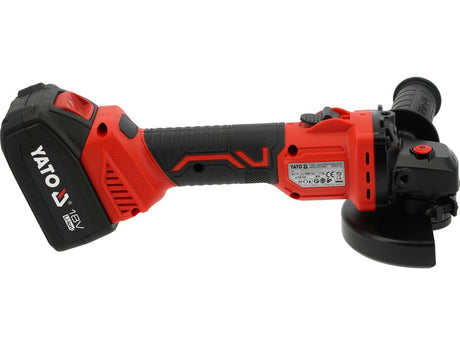 Polizor unghiular YATO YT-828252, 18 V, 125 mm, 2 x 4 Ah - imagine 3