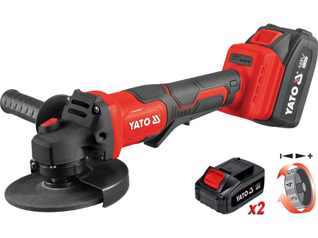 Polizor unghiular YATO YT-828255, 18 V, 2 x 4 Ah - imagine 8