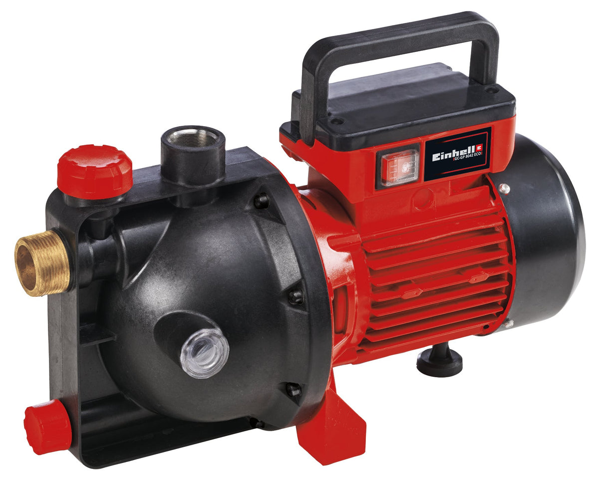 Pompa de gradina Einhell GC - GP 8042 ECO, 800W, indicator nivel apa, maner rabatabil, surub de umplere/scurgere apa, protectie la inghet, comutator termostatic, comutator pornit/oprit Einhell - scule electrice si unelte profesionale - BricoMart