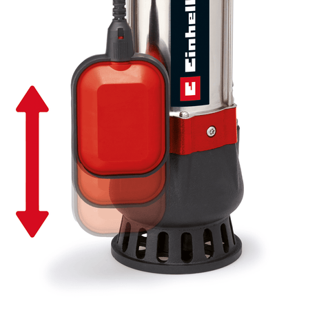 Pompa pentru apa murdara Einhell GC - DP 5010 G, 500 W, 12000 l/h, inaltime maxima de refulare 8 m, racord de 42 mm, plutitor reglabil continuu pe inaltime, carcasa din otel inoxidabil Einhell - scule electrice si unelte profesionale - BricoMart