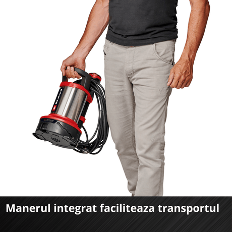 Pompa submersibila apa murdara Einhell Flutset GE - DP 7535 N LL ECO - inaltime max. 9 m, cablu 10 m, maner transport, 750 W BricoMart - scule electrice si unelte profesionale - BricoMart