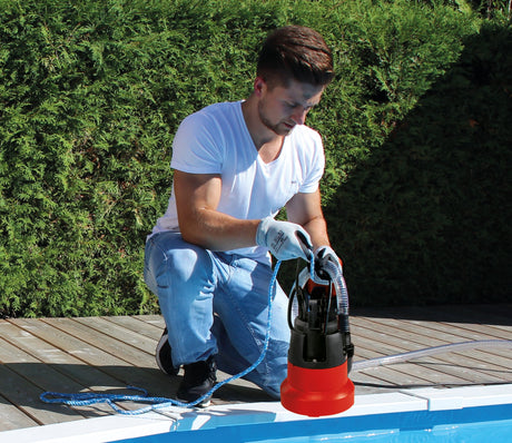 Pompa submersibila Einhell GC - SP 3580 LL, 350 W, 8.000 litri pe ora, aspiratie plana pana la 1 mm, pornire pompa de la 8 mm, supapa de sens integrata Einhell - scule electrice si unelte profesionale - BricoMart