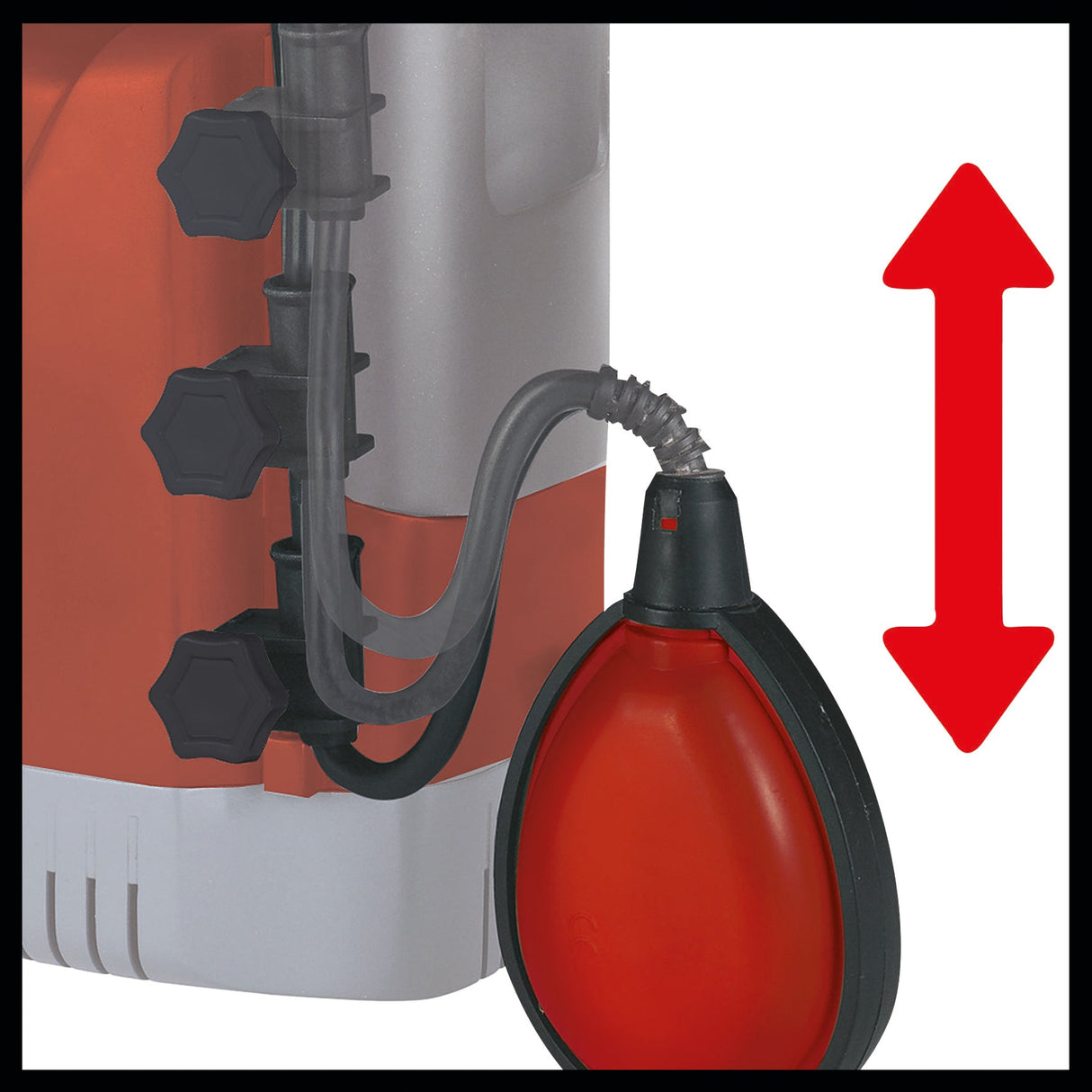 Pompa sumersibila Einhell GE - SP 3546 RB, 350 W, dimensiune maxima a corpului strain 2,5 mm, debit maxim 4,6 L/h, inaltime maxima de refulare 11 m, plutitor cu intrerupator reglabil continuu, carcasa din plastic a pompei Einhell - scule electrice si unelte profesionale - BricoMart