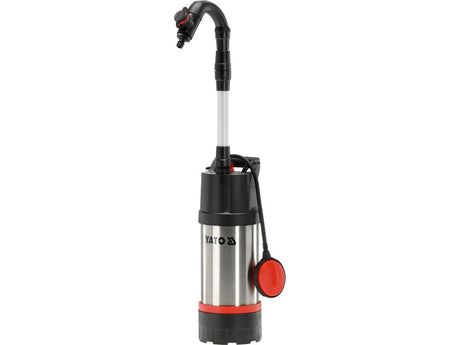 POPMA SUBMERSIBILA PENTRU APA DE PLOIE, INOX 550Z, PLUTITOR Yato YT - 85286 - 25 m, 550 W, 230 V, 5000 l Yato - scule electrice si unelte profesionale - BricoMart