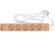 Prelungitor cu USB imitatie lemn STHOR 72344, 5 g, 1.4 m