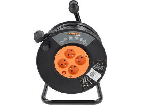 PRELUNGITOR PE TAMBUR 50M Sthor 82694 - Prelungitoare tambur, 50 m, 230 V, 400 V Sthor - scule electrice si unelte profesionale - BricoMart